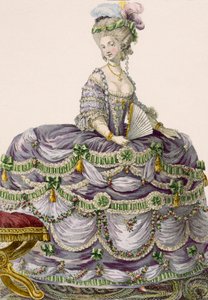 Hercegnő estélyije, Dupin metszetével, 161-es tábla a „Galeries des Modes et Costumes Francais”-ból, 1789
